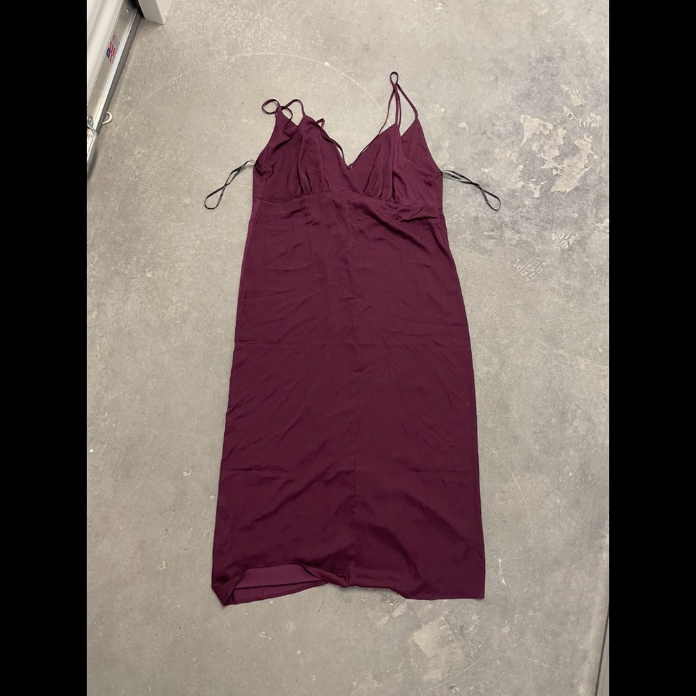 Elegant Burgundy Slip Dress